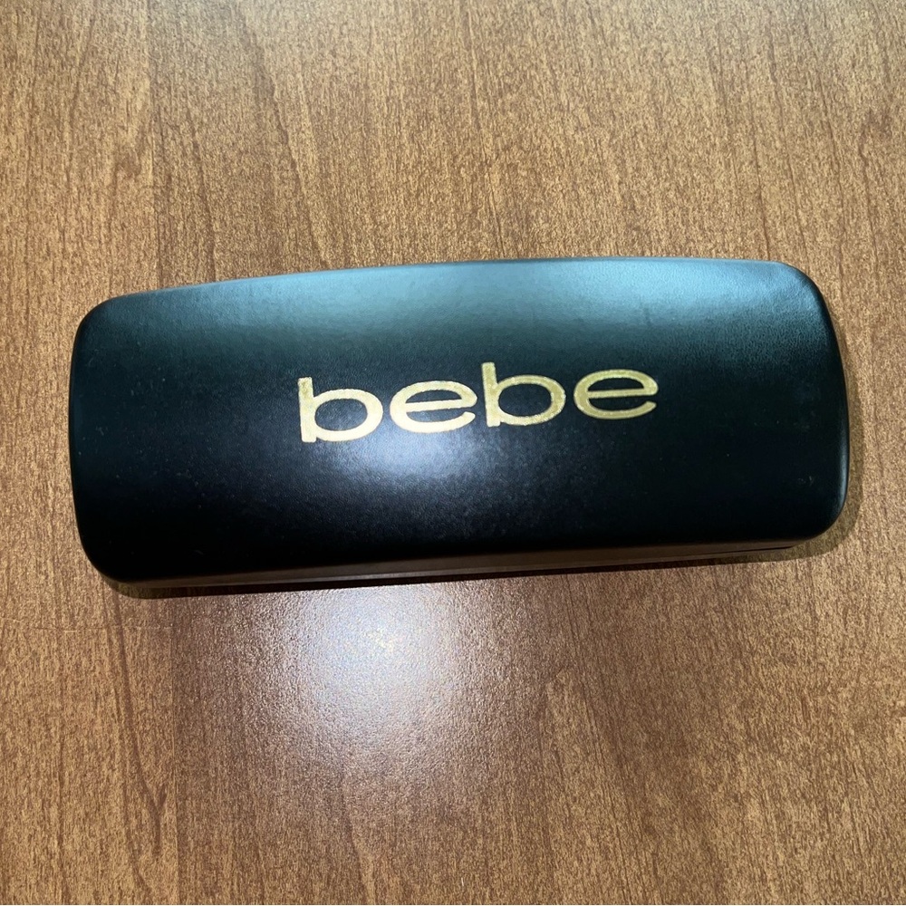 Bebe Black Case with Gold Logo
